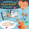 Peaceable Kingdom Valentines Box for Kids, Valentines Day Box Kit for Valentines Cards for Kids Classroom – Sports Eraser Valentines(Capybara Charm Valentines)