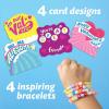 Peaceable Kingdom Valentines Box for Kids, Valentines Day Box Kit for Valentines Cards for Kids Classroom – Sports Eraser Valentines(Friendship Bracelet Valentines)