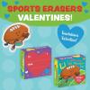 Peaceable Kingdom Valentines Box for Kids, Valentines Day Box Kit for Valentines Cards for Kids Classroom – Sports Eraser Valentines(Sports Eraser Valentines)