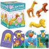 Peaceable Kingdom Valentines Box for Kids, Valentines Day Box Kit for Valentines Cards for Kids Classroom – Sports Eraser Valentines(6 Animal Tube Poppers)