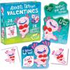 Peaceable Kingdom Valentines Box for Kids, Valentines Day Box Kit for Valentines Cards for Kids Classroom – Sports Eraser Valentines(Axolotl Tattoo Valentines)
