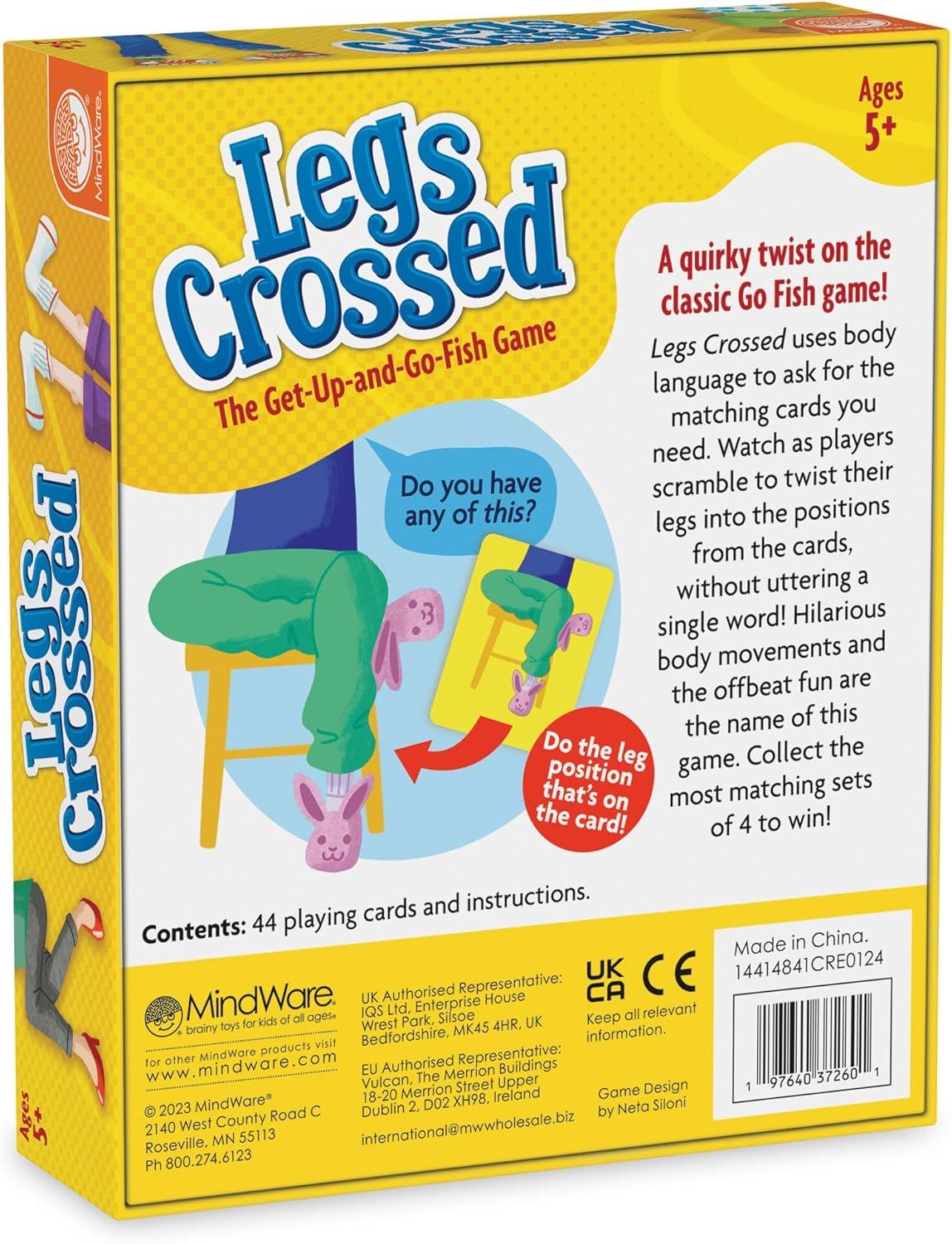 imageMindWare Legs Crossed The Silly GetUp amp GoFish Card Game for Kids amp Adults