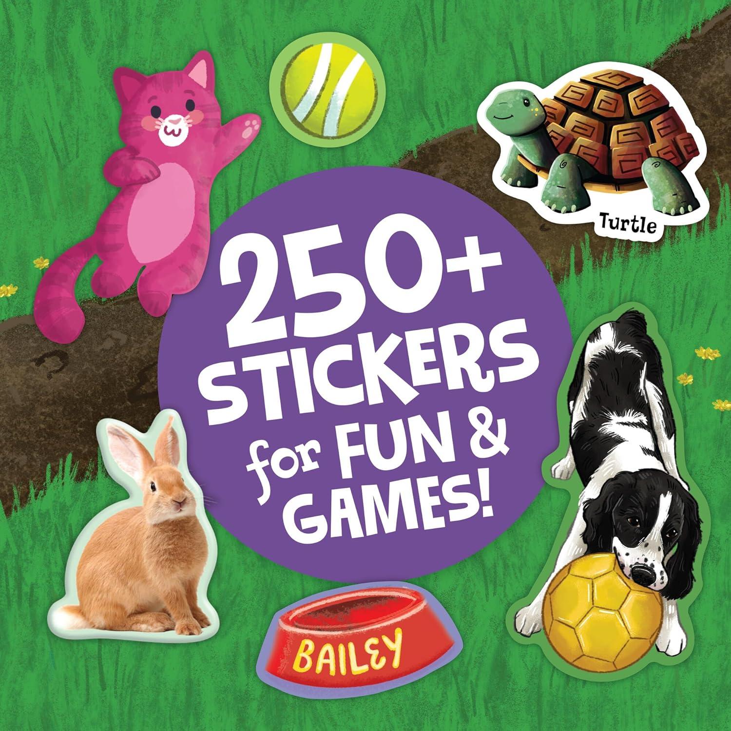 imagePeaceable Kingdom Pets Sticker Activity Book 200 Colorful Stickers 38 Pages of Coloring Puzzles amp Reusable Puffy Sticker Scenes for Ages 3