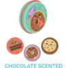 Peacable Kingdom Sweet Scented Scratch and Sniff Stickers – Includes 30 Tins of Donut, Ice Cream, or Cupcake Stickers, Perfect for Valentine’s Classroom Giveaways, Stickers Handouts & Party Favors