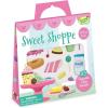 Peaceable Kingdom Reusable Sticker Totes: Sweet Shoppe – 2 Sticker Scenes & Over 80 Reusable Cling Stickers in a Carry Tote – Great for Trips, Errands & on The go! – Fun Quiet time Activity for Kids