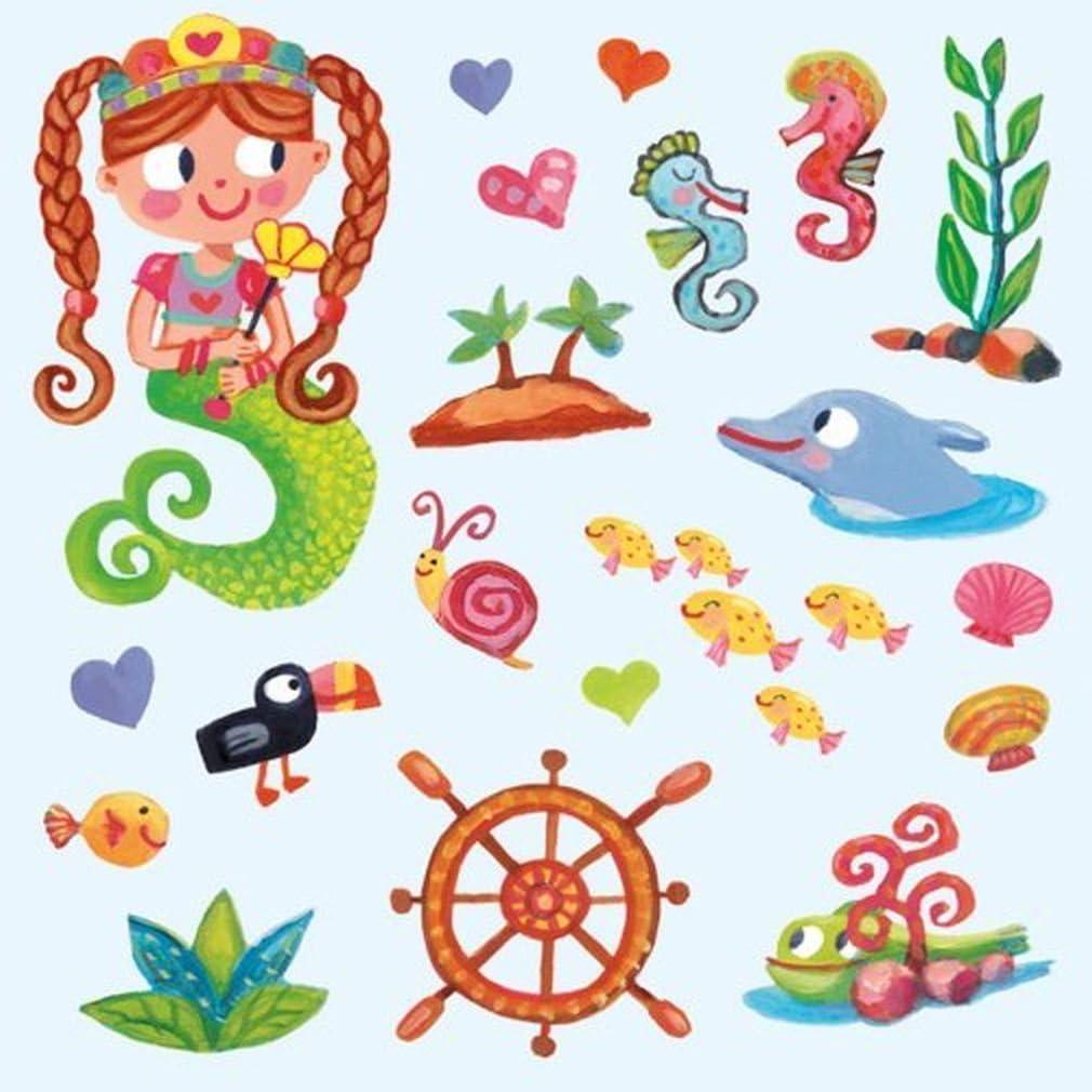 imagePeaceable Kingdom Sticker Fun Mermaid Reusable Sticker Tote