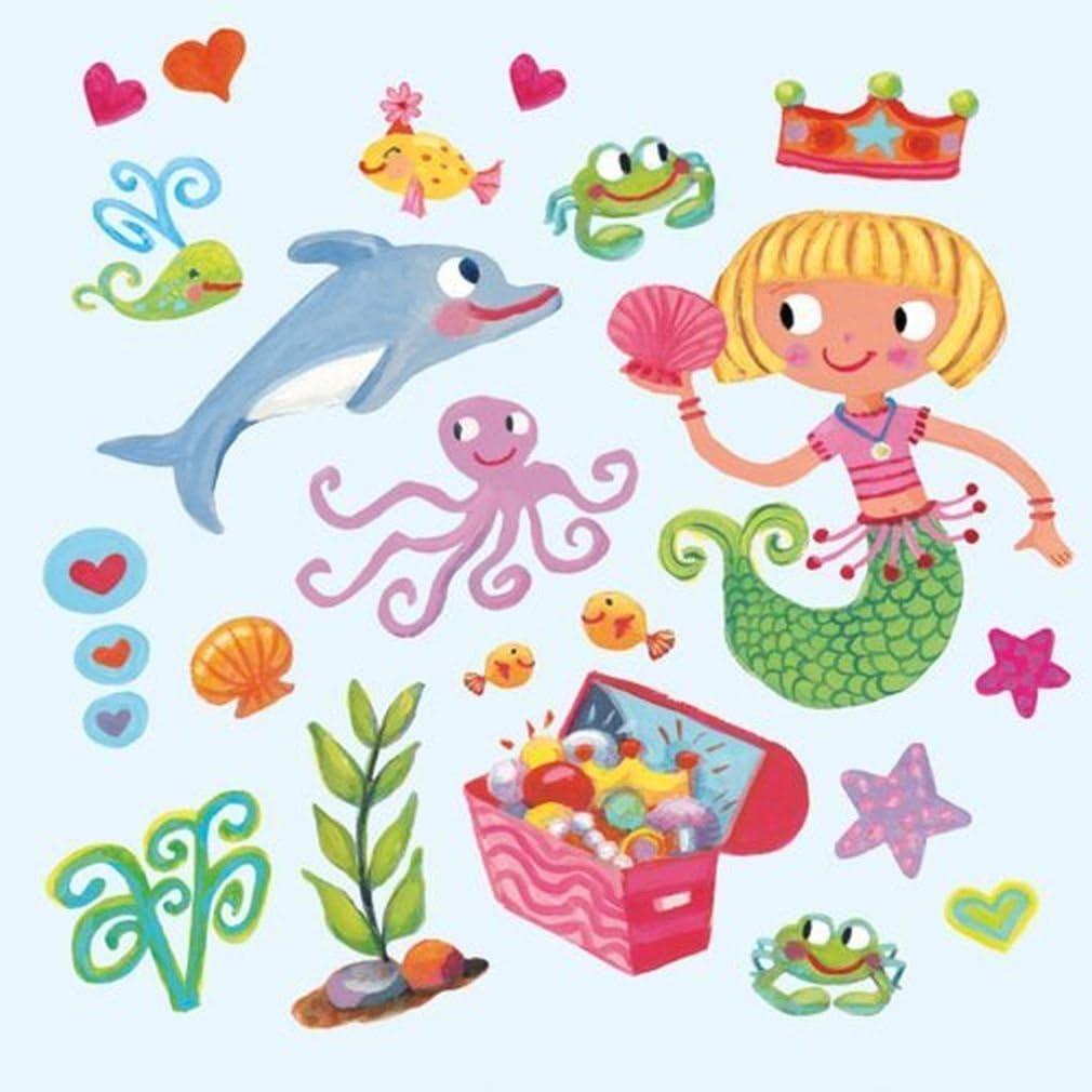 imagePeaceable Kingdom Sticker Fun Mermaid Reusable Sticker Tote