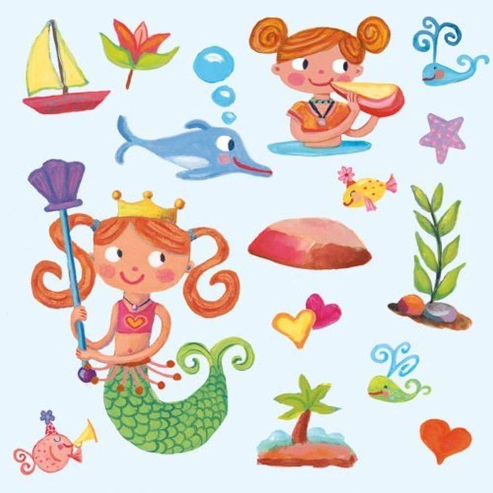 imagePeaceable Kingdom Sticker Fun Mermaid Reusable Sticker Tote