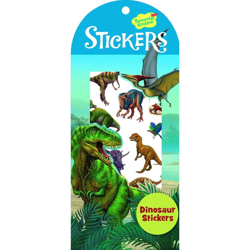 imagePeaceable Kingdom Dinosaur Sticker Pack 2 Sheets