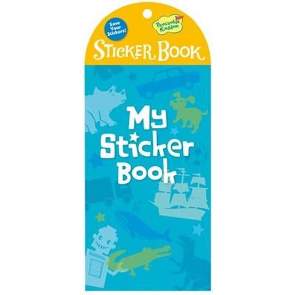 imagePeaceable Kingdom My Sticker Book Blue Little Sticker Keeper
