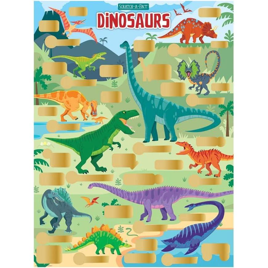 imageScratch Off Poster ScratchAFact Dinosaurs