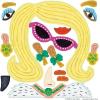 Peaceable Kingdom Sticker Fun Funny Faces Reusable Sticker Tote