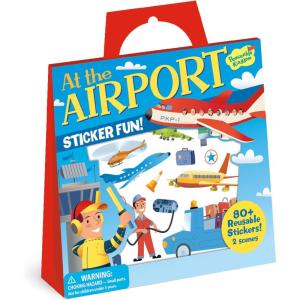 Peaceable Kingdom Sticker Fun! At the Airport Reusable Sticker Tote
