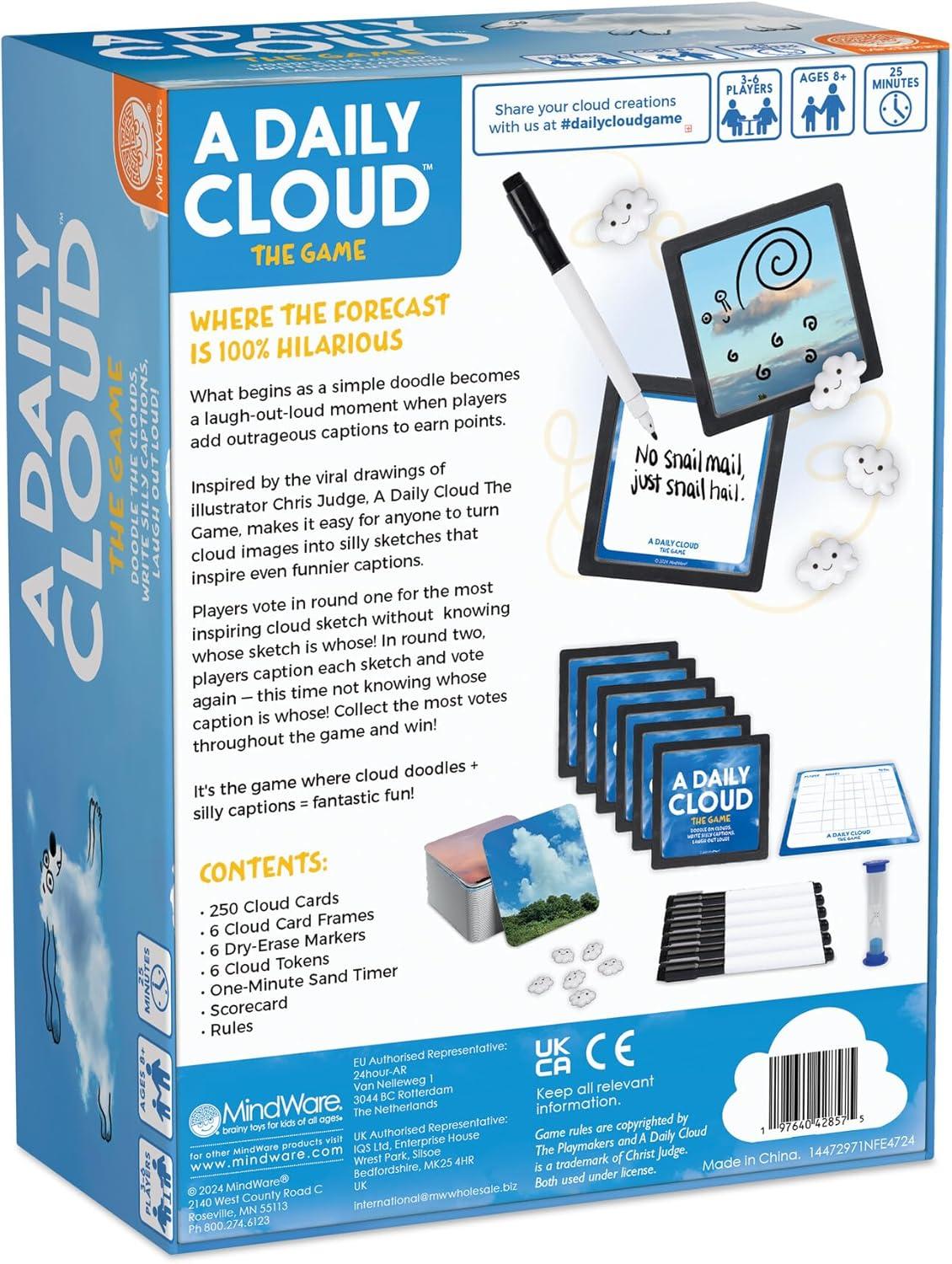 imageMindWare A Daily Cloud Family Game Fun Drawing amp Caption Card Game for Kids Teens amp Adults Family Game Night Boosts Creativity amp Storytelling Ages 8 36 Players 25Minute Gameplay