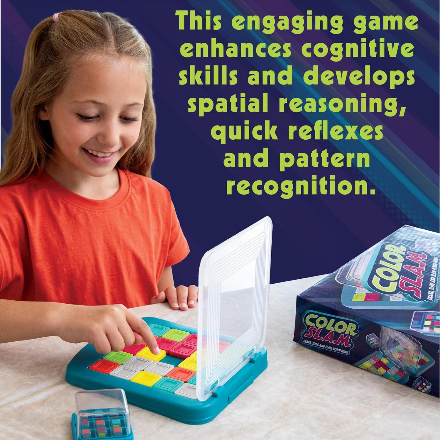 imageMindWare Color Slam Sliding Puzzle Game for 6 Year Olds and Up