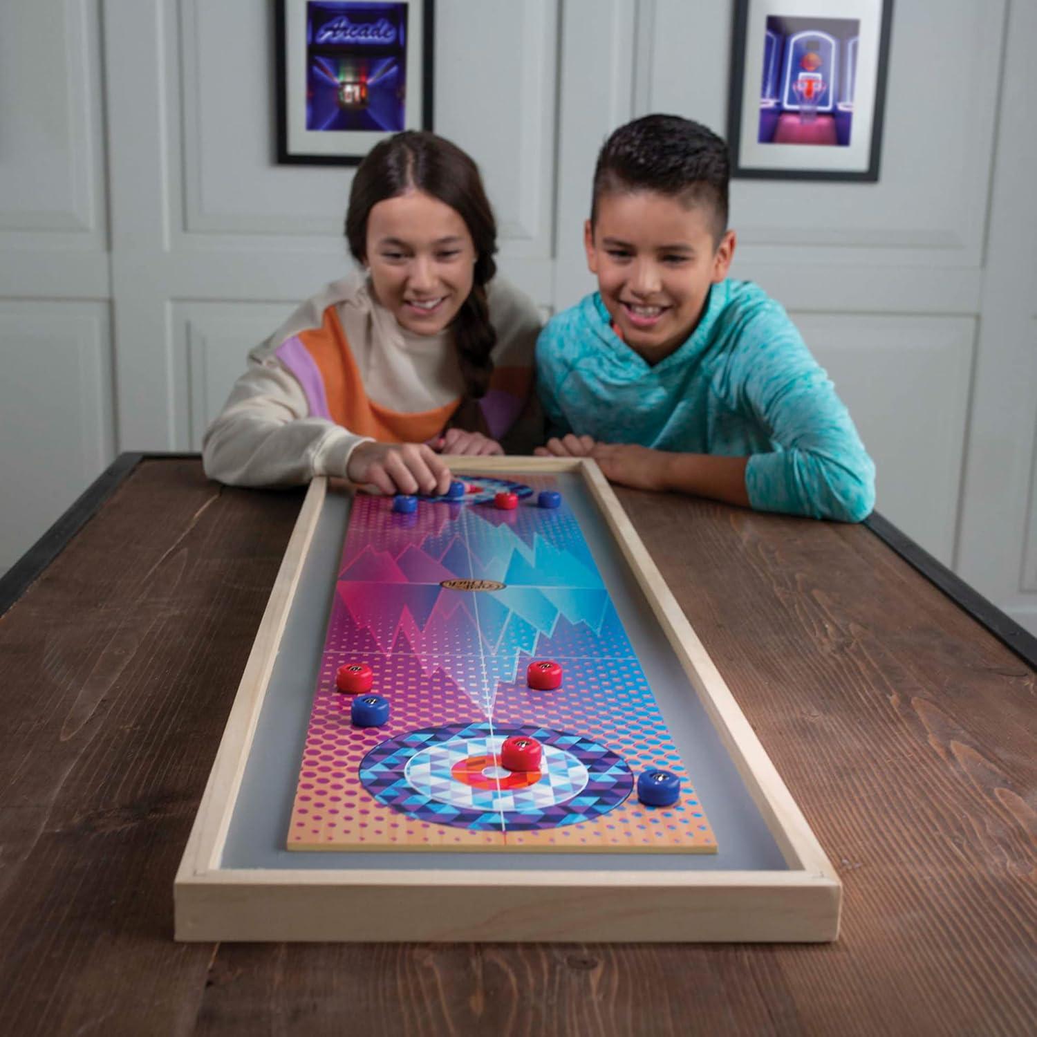 imageMindWare Grey Duck Shuffleboard Curling 21 Table Top Game