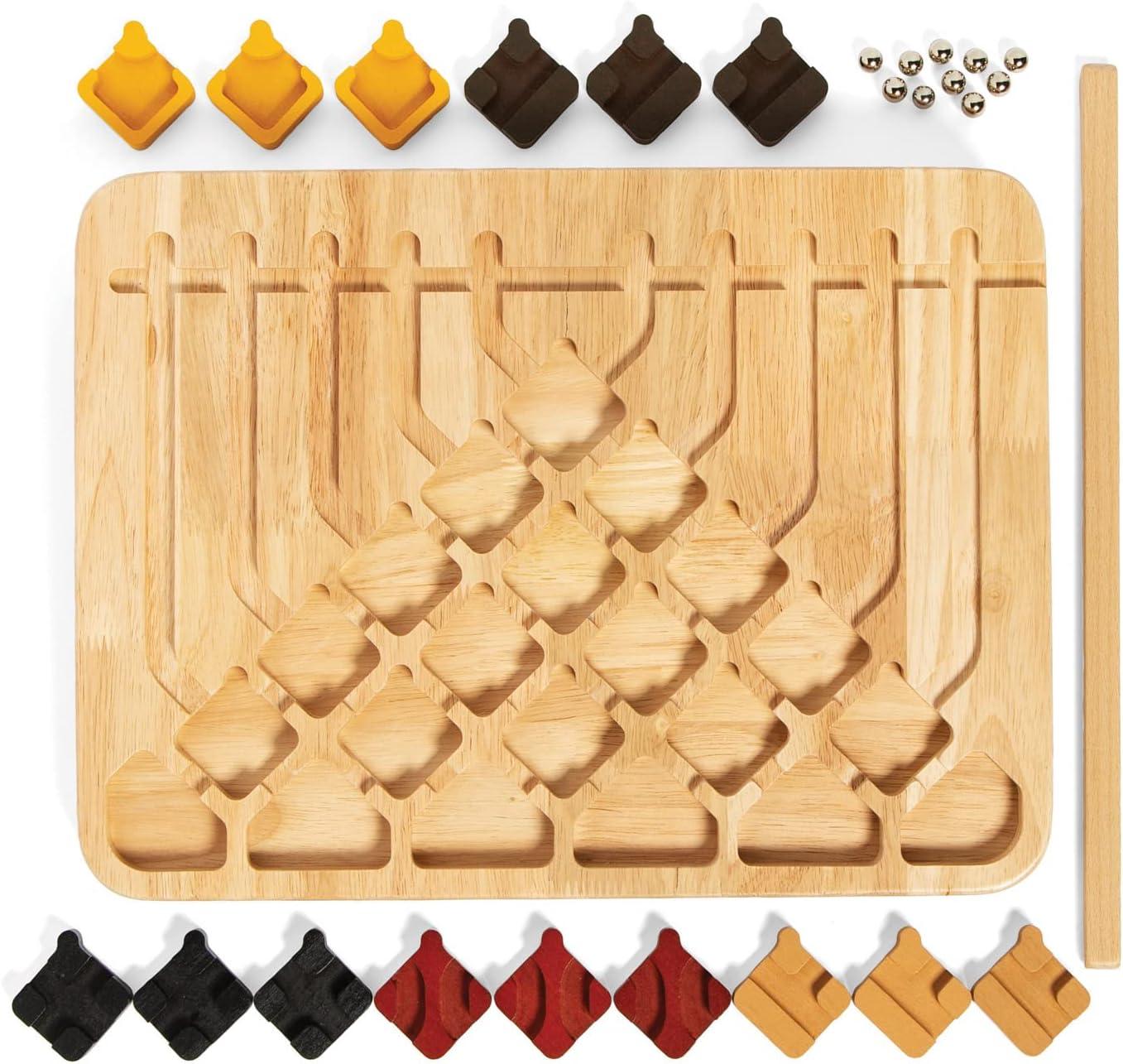 imageMindWare Marble Circuit Deluxe Brain Teaser Puzzles Logic Game for 1 Player Great Gift for Kids amp Adults Premium Marble Maze Game with 100 Brain Puzzles Ages 8