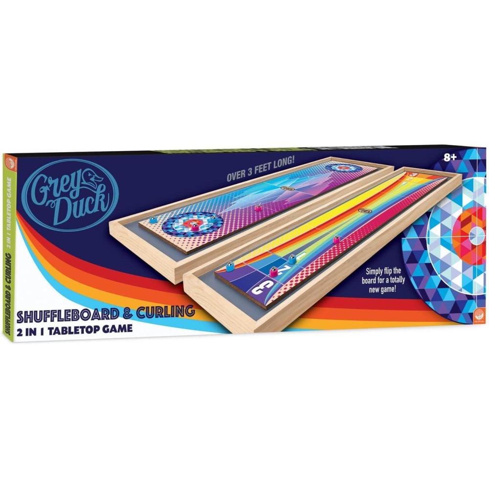 imageMindWare Grey Duck Shuffleboard Curling 21 Table Top Game