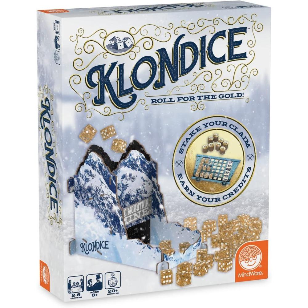 imageMindWare Klondice Game Fun Dice Games for Family Game Night Ages 8 and up 26 Players
