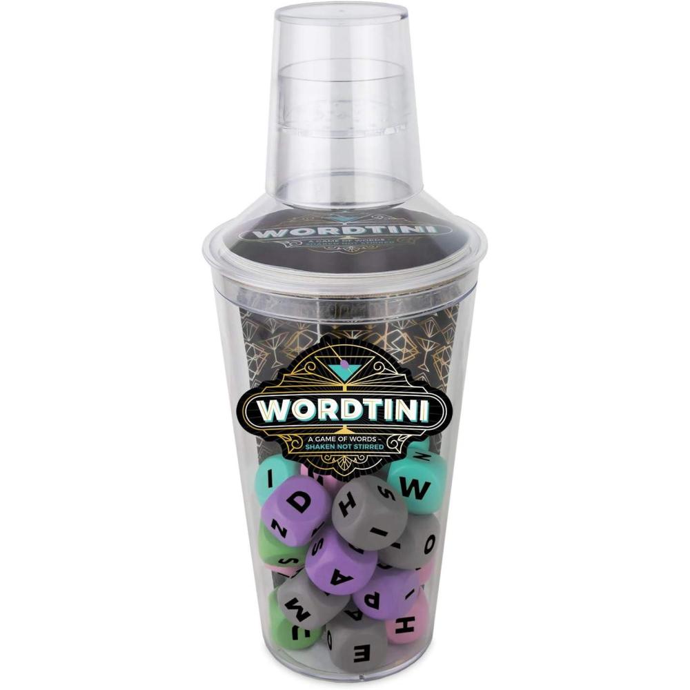 imageMindWare Shenanigames Adult Party Games Wordtini WordMaking MartiniShaking Game Choose Your own Level of NSFW Adaptable for Work College Parties Bars amp Game Nights