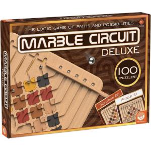 MindWare Marble Circuit Deluxe Brain Teaser Puzzles – Logic Game for 1 Player – Great Gift for Kids & Adults – Premium Marble Maze Game with 100 Brain Puzzles – Ages 8+