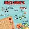 MindWare Switchin’ Sushi Board Game, Strategic Pattern Matching and Tile Flipping Game with Number Cards, Fast-Paced Logic Play for Kids Ages 8+