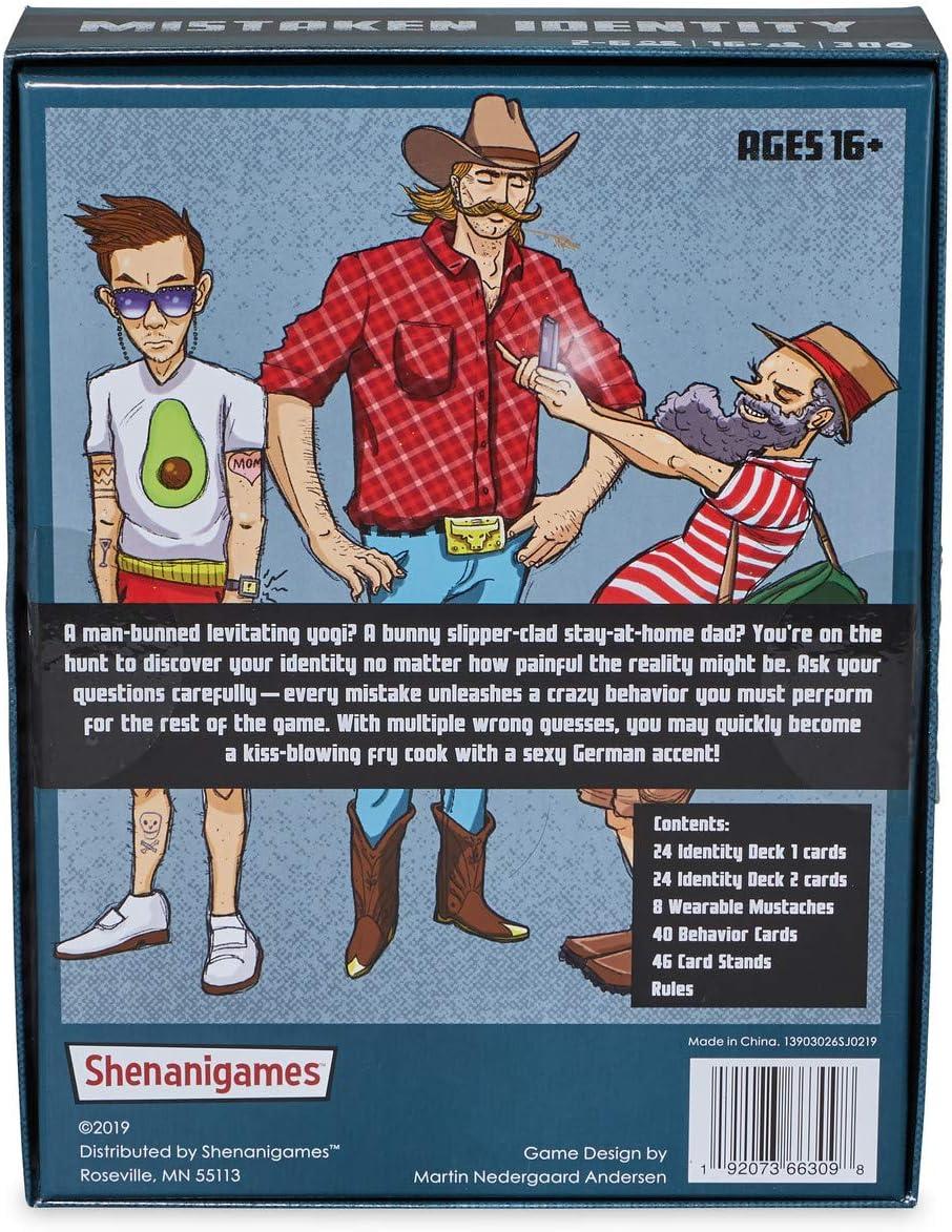 imageShenanigames Adult Party Games Mistaken Identity Guess Your Identity amp Misbehave Choose Your own Level of NSFW Adaptable for Work College Parties Bars amp Game Nights
