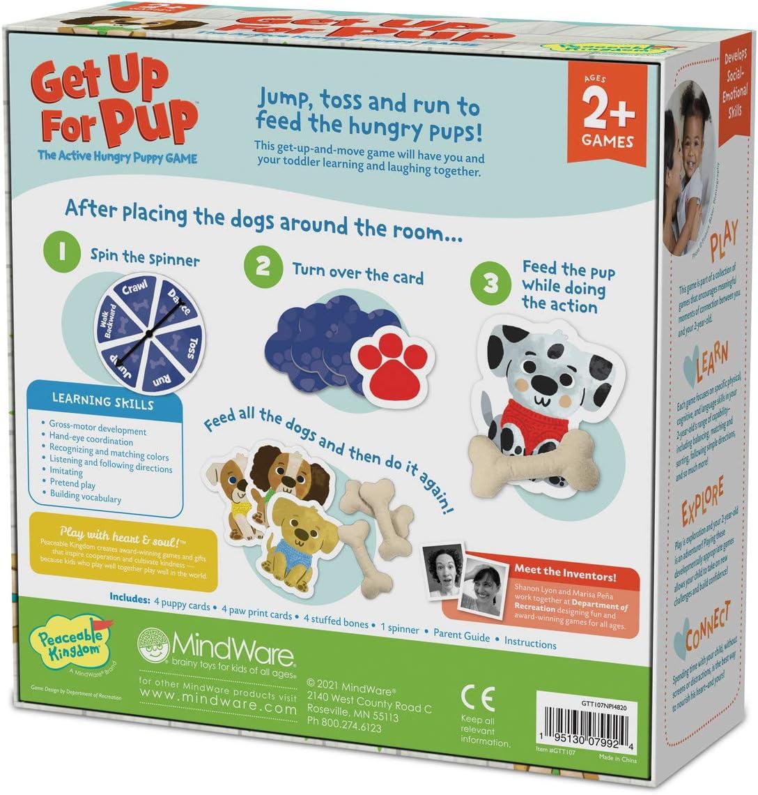 imagePeaceable Kingdom Get Up for Pup Skills Builder Game for Toddlers