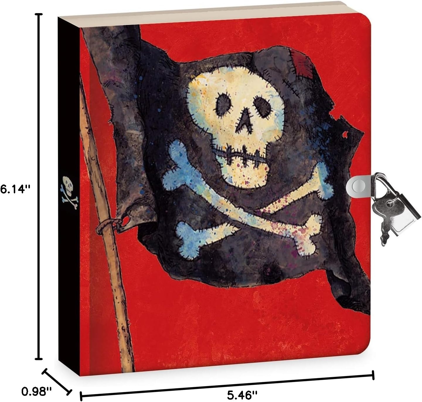image:imagePeaceable Kingdom Pirates 625 Lock and Key Lined Page Diary for Kids
