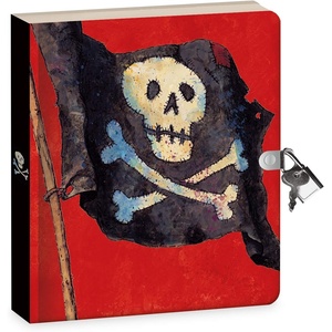 Peaceable Kingdom Pirates 6.25″ Lock and Key, Lined Page Diary for Kids